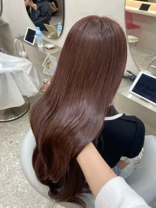 ロング カラー 新宿/韓国ヘア 中明度カラー/かやのヘアスタイル