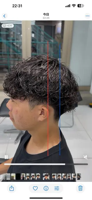 パーマ fifth大分所属・fifth_Oita 安藤海哉のヘアスタイル