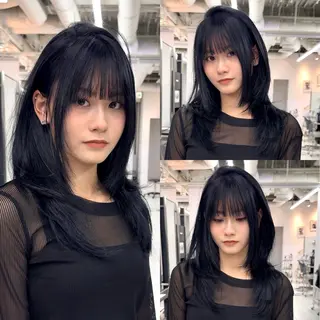 ミディアム レイヤーカット/ 堀匠吾のヘアスタイル