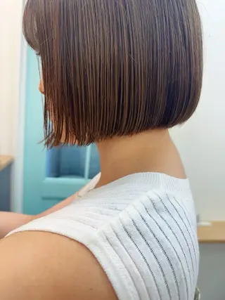ショート カラー ボブ/ 前川友哉のヘアスタイル