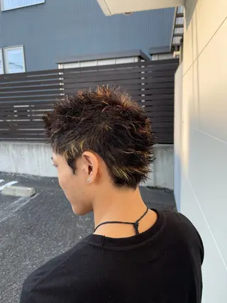 ショート カラー メンズ SASAnagano 岩下サードゥのヘアスタイル