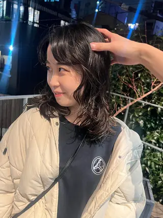 ミディアム パーマ sakoda shunkiのヘアスタイル