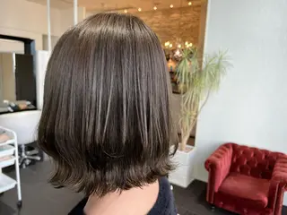 ミディアム カラー FRAME＋spa&hair roomなんば駅前店所属・🦋タナカ ヒナ🦋 ブリーチなしカラーのヘアスタイル