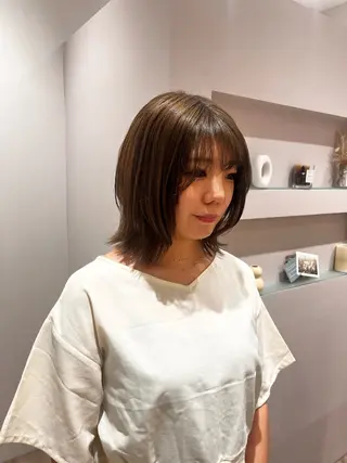 ミディアム Rosierbleu 道正のヘアスタイル