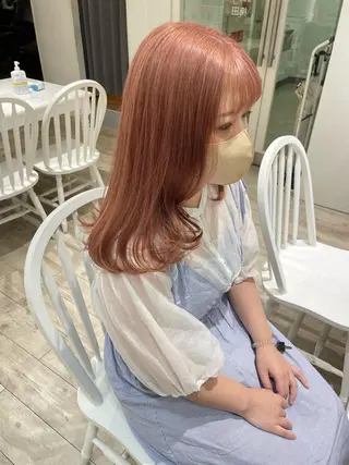 セミロング カラー miyu /大阪美容室のヘアスタイル