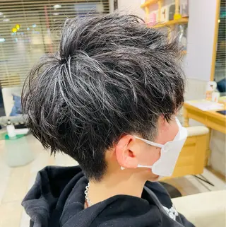 ショート パーマ メンズ すげ さやかのヘアスタイル