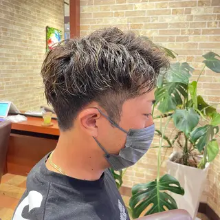 ショート パーマ メンズ ツイスパ/メンズ特化 🦋𝑺𝑶𝑵𝑬の眉毛・アイブロウイメージ