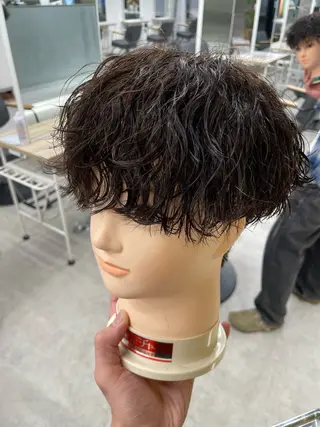 ショート パーマ メンズ 【圧倒的センス】 まる/メンズカラーのヘアスタイル