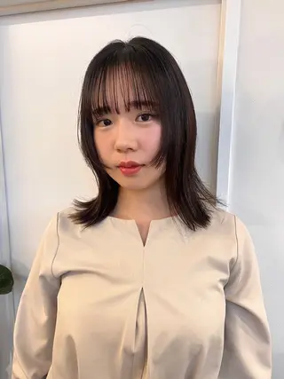 ミディアム レイヤーカット/韓国 ヘア/ honokaのヘアスタイル