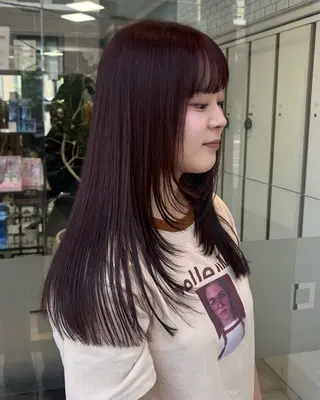カラー レイヤーカット🩶/ 暖色カラー🎀/麻咲のヘアスタイル