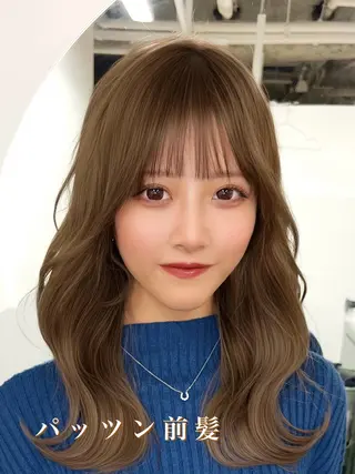 ロング カラー 顔まわりの神様✨ 藤嶋秀幸のヘアスタイル