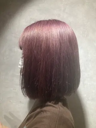 ミディアム カラー lmu by if所属・程塚 七海のヘアスタイル