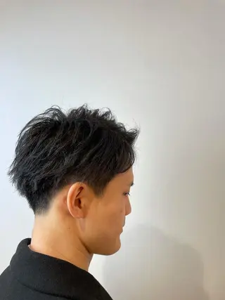 ショート メンズ IwAsh中山所属・✂︎中山ブリーチ・ パーマ✂︎露木智也のヘアスタイル