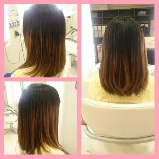 セミロング キンジョウ エナミのヘアスタイル