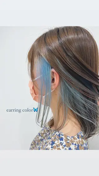 セミロング カラー 韓国風愛されヘア 🇰🇷RITO🎀のヘアスタイル