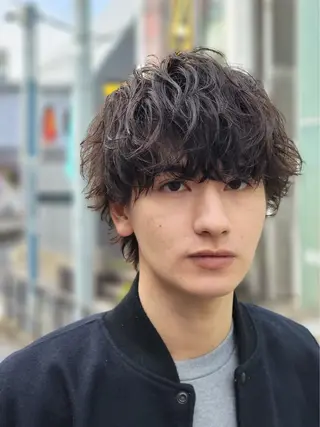 パーマ 原宿波巻きスパイラル パーマTOSHIのヘアスタイル