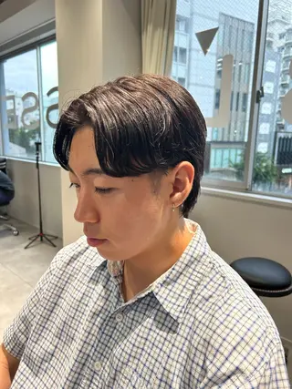 ショート メンズパーマ/メンズ カット/伊藤　げんのヘアスタイル