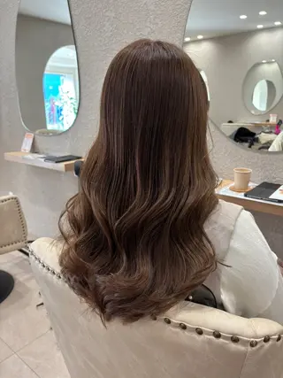 ロング 透明感カラー⭐️🌈 野村玲美のヘアスタイル