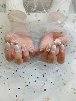 ネイル 🦋ネイルサロン ブラン🌈ゆりのネイルデザイン