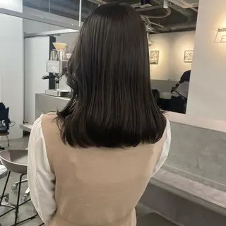 ロング カラー レイヤーパーマ、ボブ 小須田ゆあのヘアスタイル