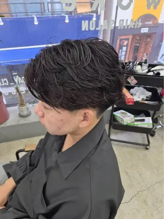 ショート パーマ メンズ専門サロン wokeのヘアスタイル