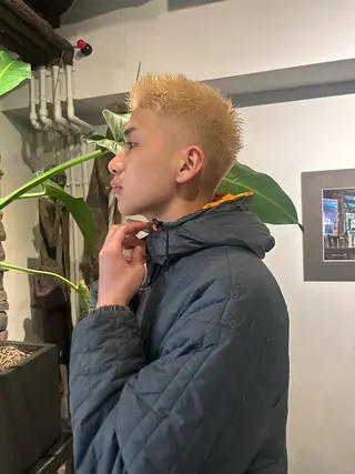 メンズ sho メンズカット パーマのヘアスタイル