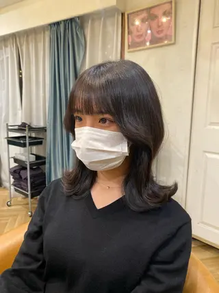 ミディアム ヘアアレンジ 🇰🇷韓国ヘア/ レイヤー/まさ❣️のヘアスタイル