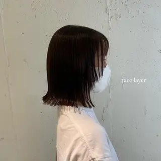 ミディアム mellowman所属・YUMA /ボブ/艶カラーのヘアスタイル