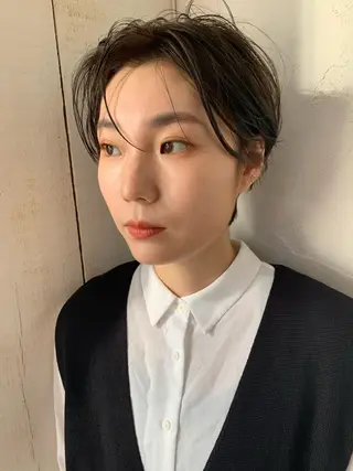 ショート パーマ イヌイ フウコのヘアスタイル