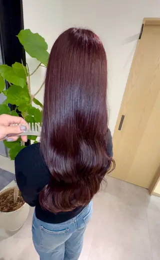 セミロング カラー ヘアアレンジ ブリーチ矯正💐 ミルクティー💐ナオのヘアスタイル