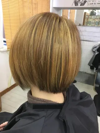 ミディアム カラー CRADLE Takeuchiのヘアスタイル
