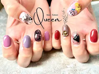 ネイル Queennail 北堀江megumiのネイルデザイン