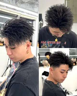 ショート パーマ era2d所属・マコト/心斎橋 メンズ専門店のヘアスタイル