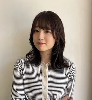 ミディアム カラー 🤍ひらた あいら🤍のヘアスタイル