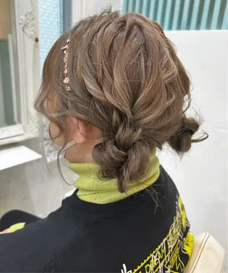 ミディアム カラー ヘアアレンジ マツエク・マツパ アイブロウ Noah's　Ark所属・透明感カラー🫧ヘア セット🫧松本菜月の眉毛・アイブロウイメージ