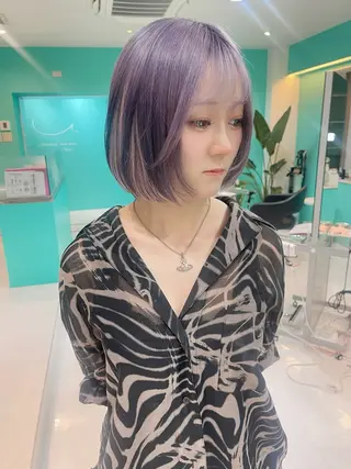ショート ヘアアレンジ 💫ダブルカラー💫 池袋西口・泡渕✂️のヘアスタイル