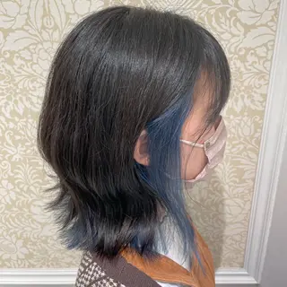 ミディアム カラー 暖色系カラー🍊 オオネヨシナリのヘアスタイル