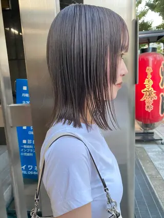 ミディアム sliver renのヘアスタイル
