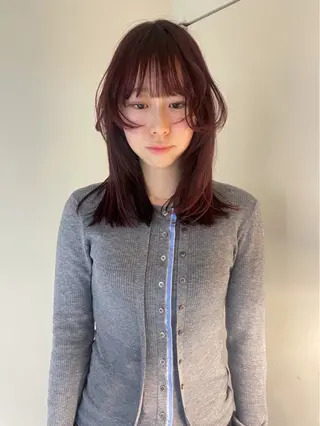 セミロング カラー cut期間限定¥0 ／表参道／REMIのヘアスタイル