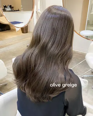 セミロング カラー kohana 🎀韓国ヘア🎀🤍のヘアスタイル