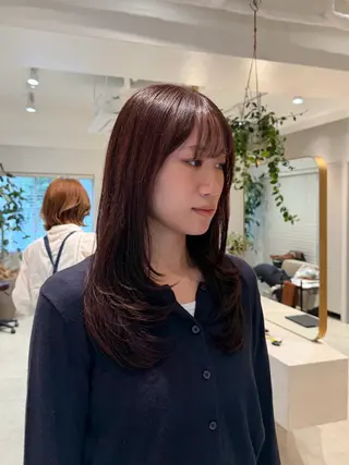 セミロング BRIGHT所属・🤍恵比寿/透明感/ 小顔カット🤍アズサのヘアスタイル