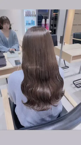 ロング カラー ゆるふわ透明感カラー 🎀ほの/表参道のヘアスタイル