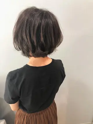 ショート カラー パーマ 艶髪/韓国レイヤー イノウエヒロキのヘアスタイル