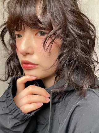 セミロング パーマ 【お洒落パーマ】 Elme　肥塚康汰郎のヘアスタイル