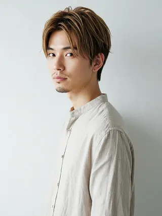 カラー メンズ 村田 淳のヘアスタイル