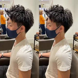 パーマ メンズ 細沼 葵のヘアスタイル