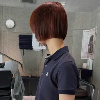 ショート ボブ/ショートボブ/ 岡山駅/別曽遥也のヘアスタイル