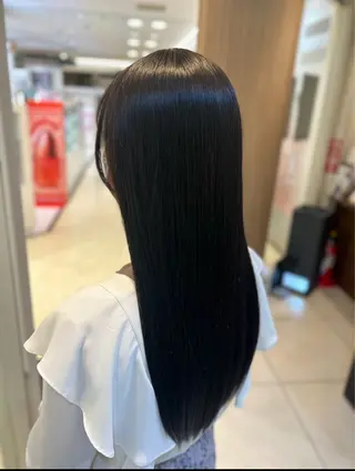 ロング パーマ 艶質改善/縮毛矯正 ササキナツミのヘアスタイル