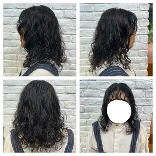 パーマ M.SLASH SHINYURIGAOKA所属・小松 美璃のヘアスタイル