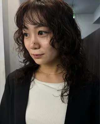 ミディアム パーマ ヘアアレンジ 🐕kato Mizuki🐕のヘアスタイル